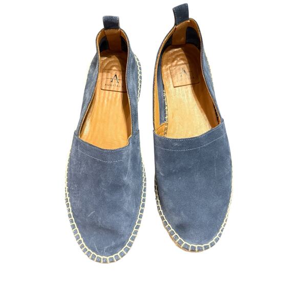 Aquatalia Women’s blue suede flat espadrille loafer Size 9M - Picture 2 of 6